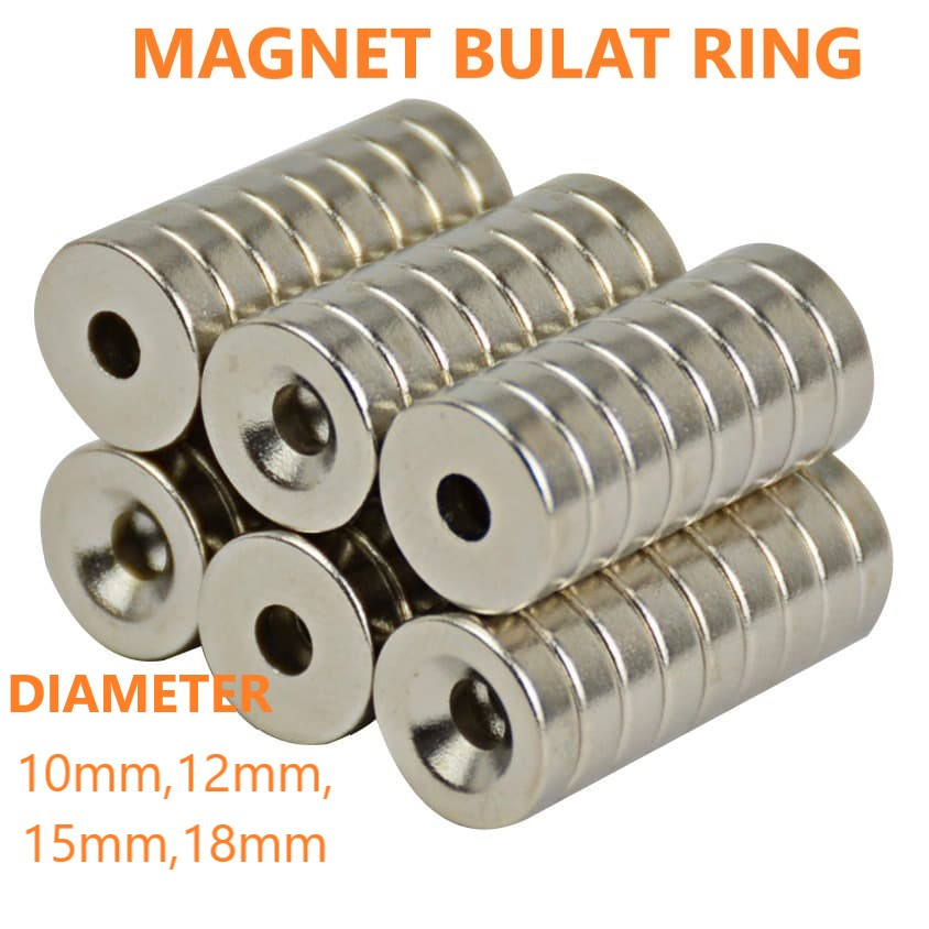 Magnet Neodymium Bulat Ring