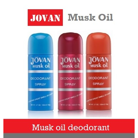Jovan Musk Oil Deodorant Spray
