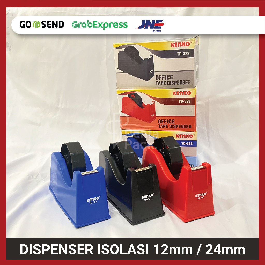 

Dispenser Isolasi KENKO (TD-323) / Pemotong Lakban 1 inchi / 2 inchi