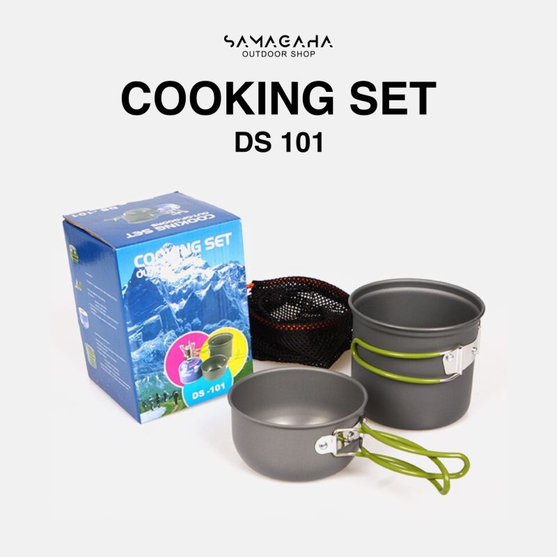 Cooking set camping - alat masak portable DS 101 - alat masak camping - Cooking set
