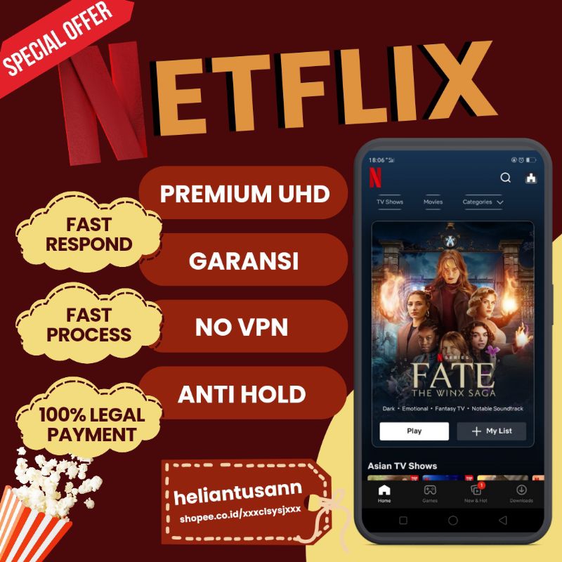 NETFLIX PREMIUM SEMI PRIVATE