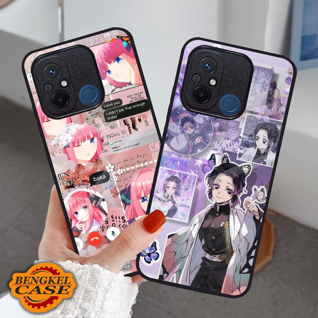 (BS07) Case Kilau Xiaomi Redmi 12C | Casing Hp Xiaomi | Pelindung Smartphone | Bengkel Case | Anime Girl