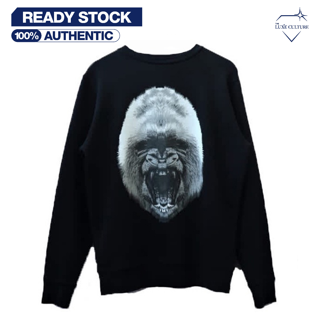 Marcelo Burlon Gorilla Crewneck Sweater / Switer Jaket Pria Branded Original