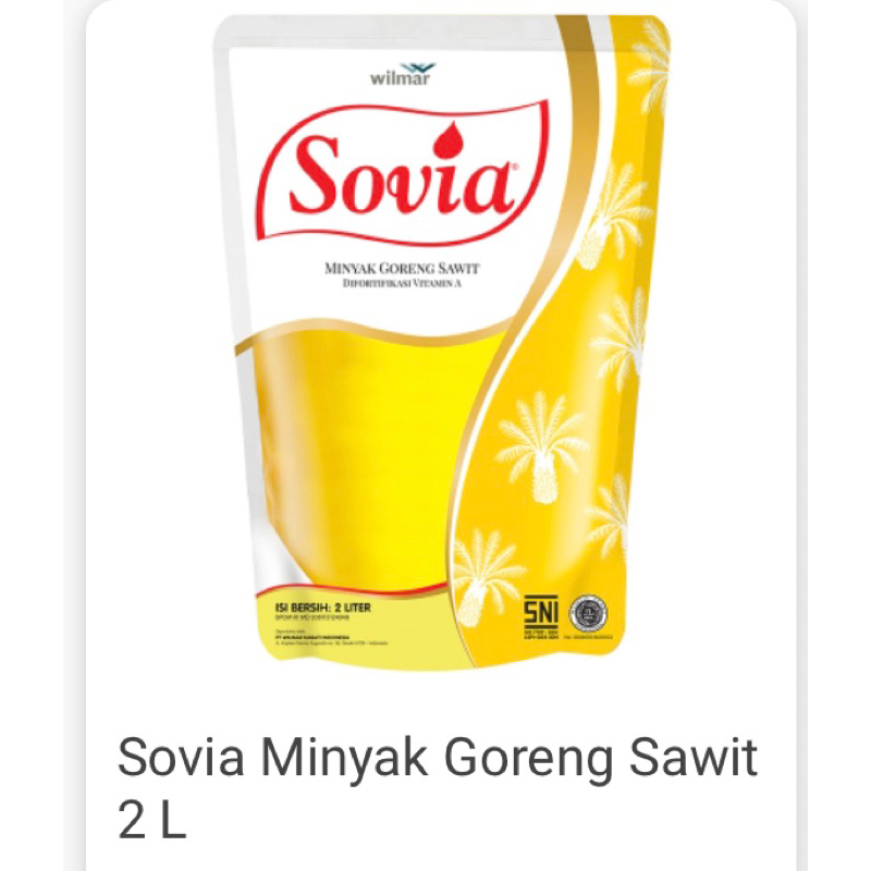 

sovia minyak gireng 2liter