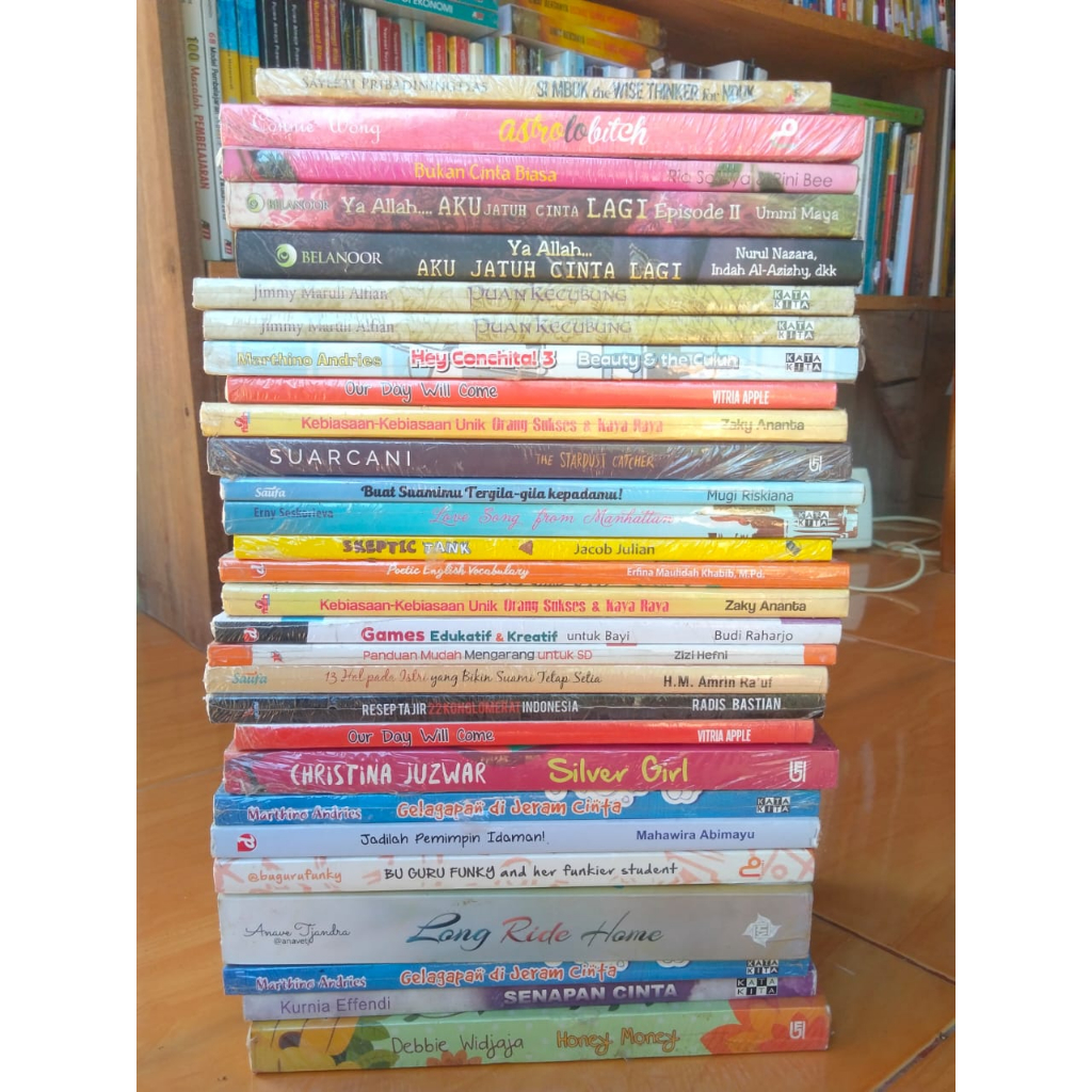 BUKU OBRAL MURAH RUNDOM, NOVEL, CERPEN, AGAMA, PSIKOLOGI, dan MOTIVASI