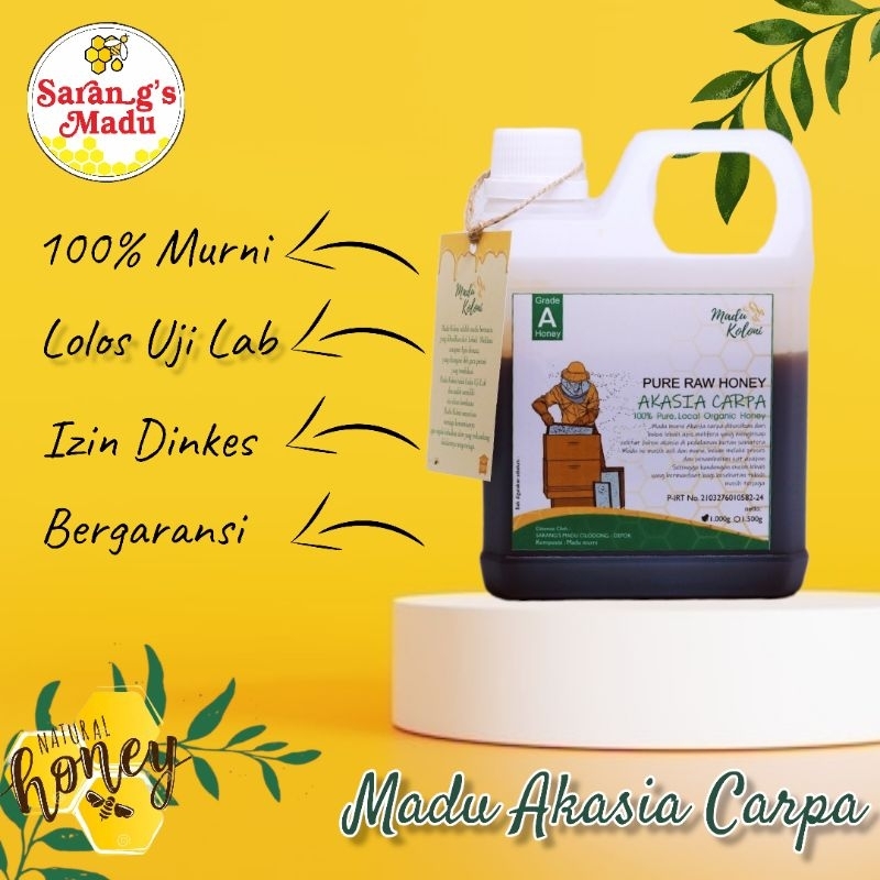 

Madu Asli Murni Akasia Carpa Raw honey