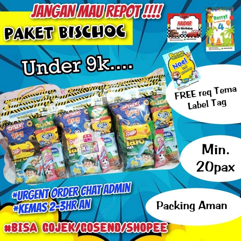 

Snack ultah 9rb ann || Paket snack ultah || Bingkisan ultah anak murahi