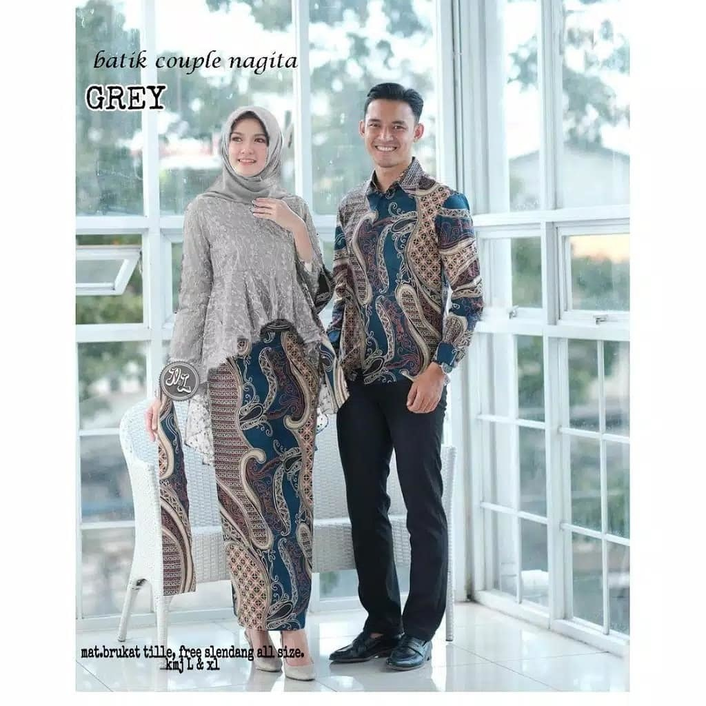 Termurah Bisa Jumbo Xxl - Kebaya Couple Jumbo Baju Kondangan Couple Brukat Kebaya Modern Kebaya Set 