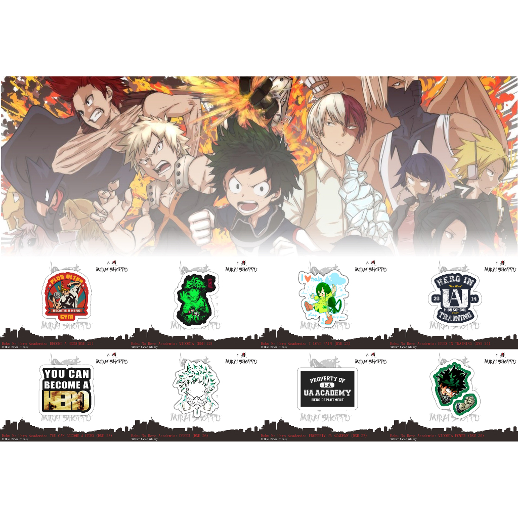 NEW Stiker Cutting Anime Boku No Hero Academia 2