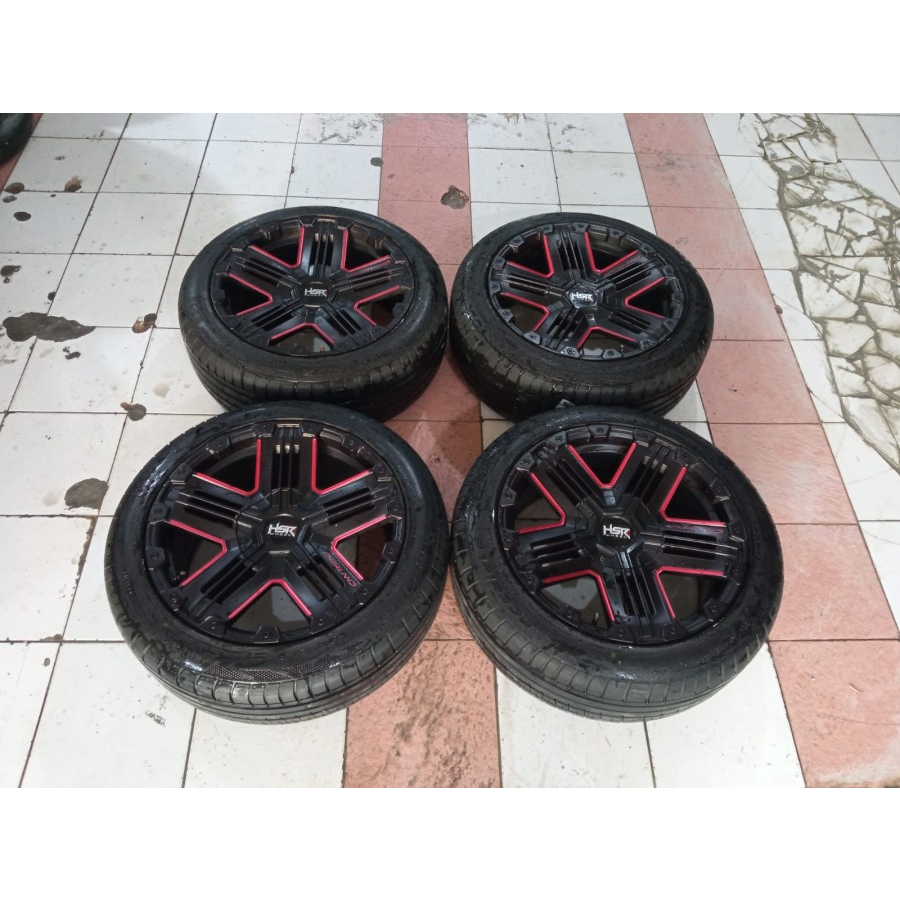 Velg Mobil Bekas Ring 18 Lubang 5 OVERLAND HSR R18X8,5 10X100-114,3 BAN 225 50 R18
