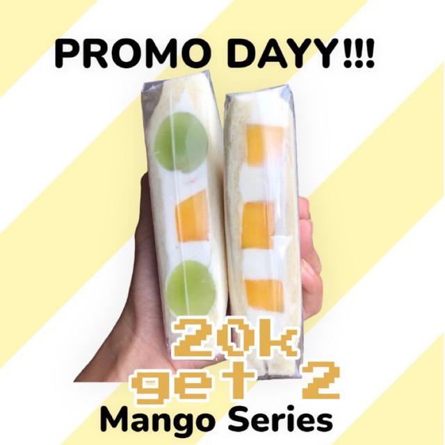 

Promoo!! Fruit Sando/ Fruit Sandwich/ Roti Isi Buahh (2 pcs)