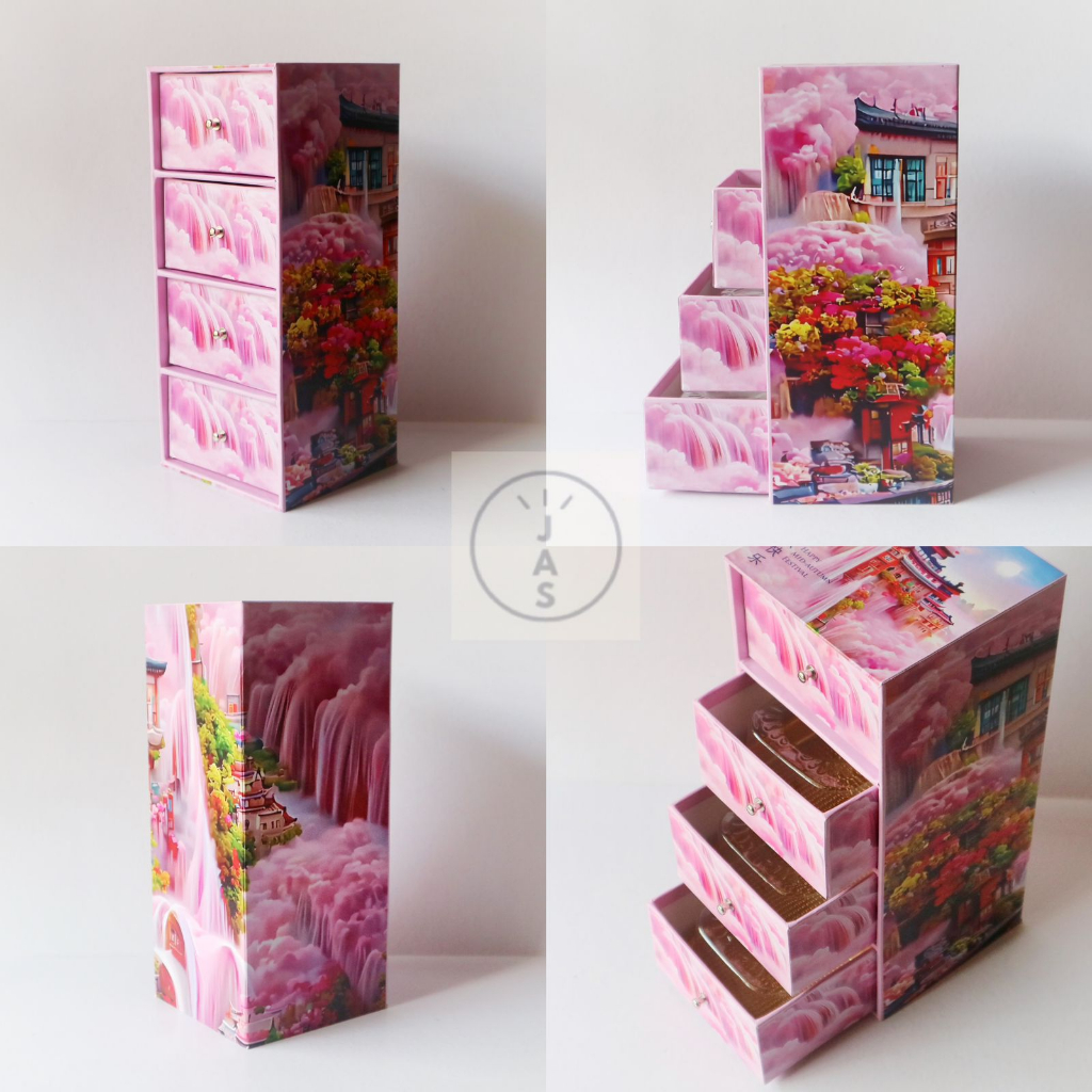 

JASBOX Box kue laci tingkat 11,5x11,5x27cm / Kotak hampers mooncake / Kotak kue hardbox