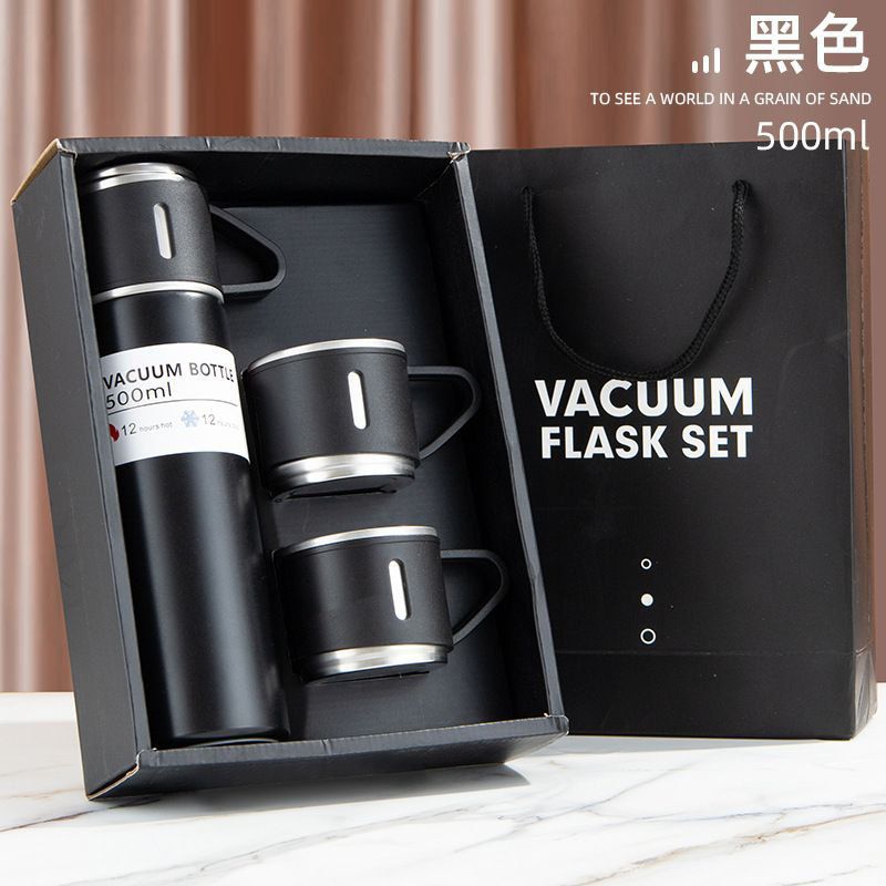 Thermos kopi teh / Thermos Sultan Vacum / Vacuum Flask Set Hitam
