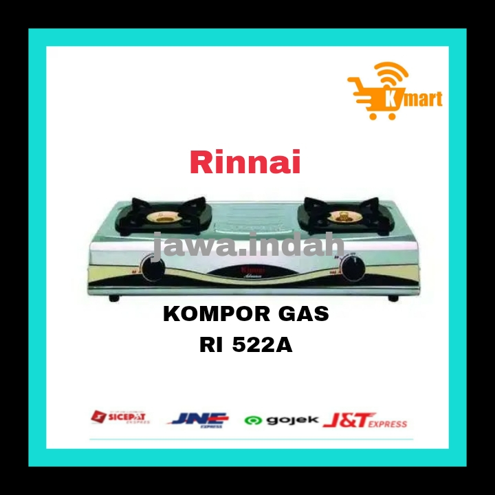 Kompor gas Rinnai RI 522 A RI 522A Kompor Gas Rinnai 2 Tungku