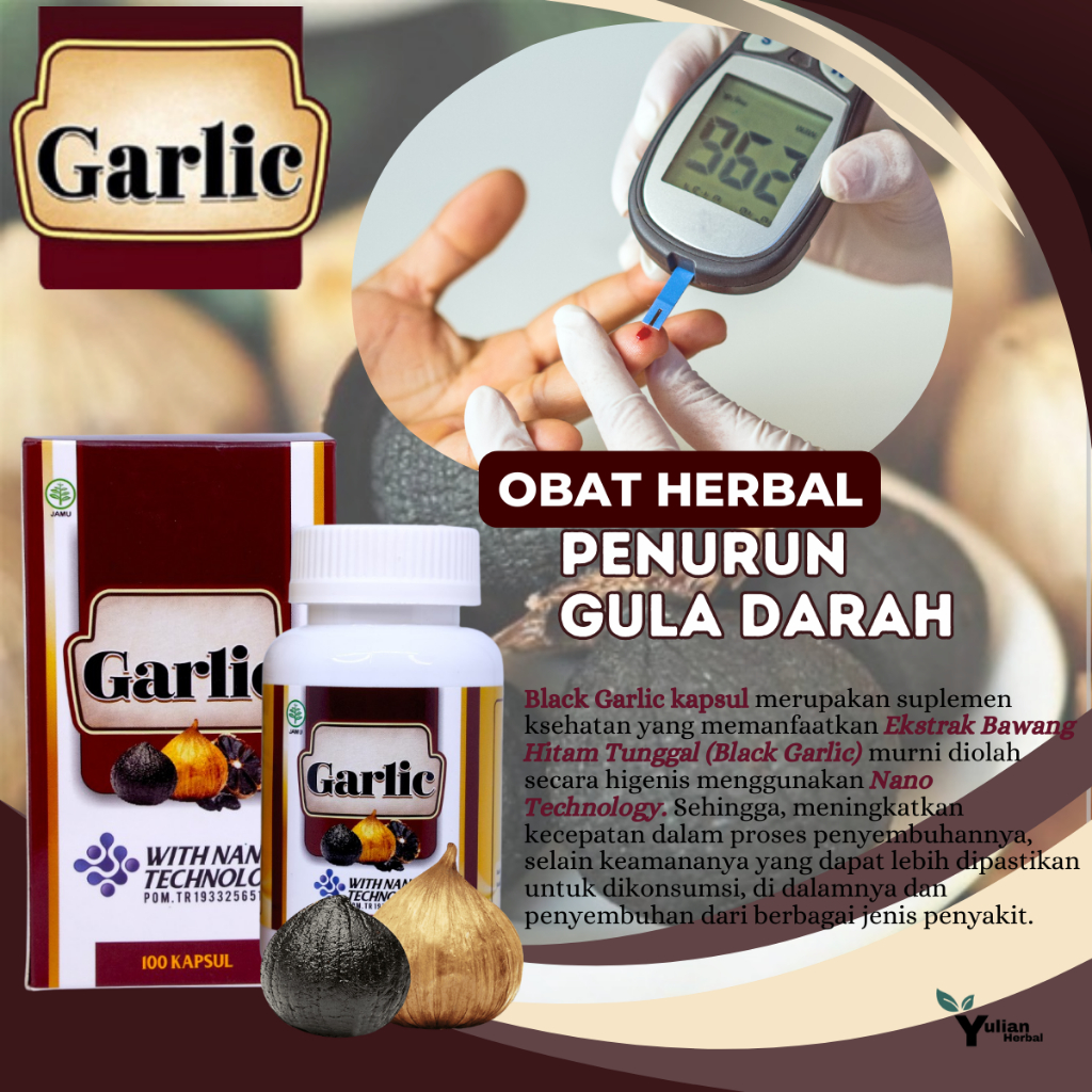 Black Garlic obat Untuk penurun kadar gula, Obat Penurun Diabetes, Obat Menormalkan kdar Gula Darah,