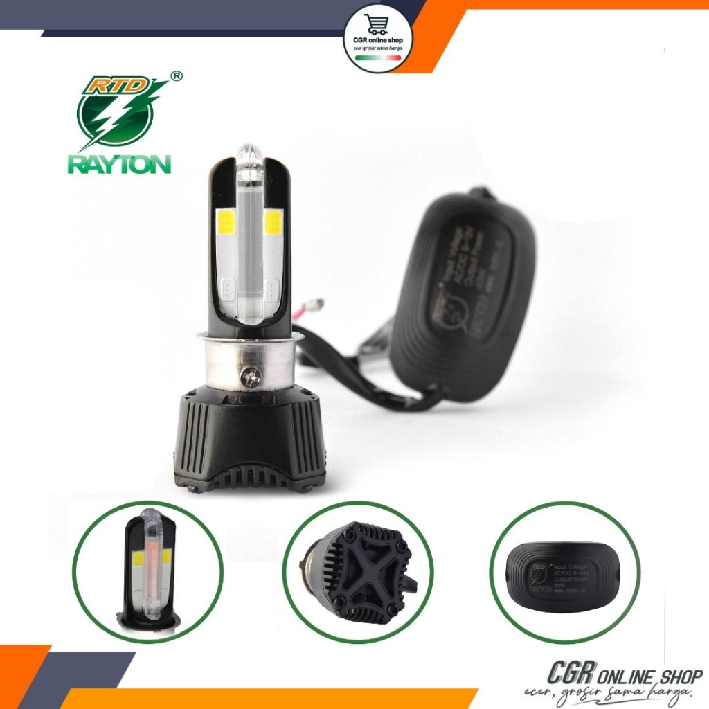 Lampu Led RTD M02K Led 4 sisi senja BIRU Lampu Depan Motor + senja