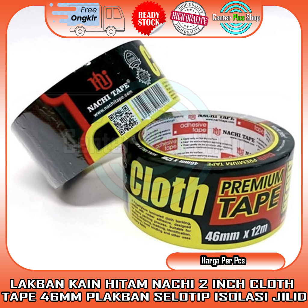 

Lakban Kain Hitam 2 Inch X 12 Meter Cloth Tape 46mm Plakban Selotip Isolasi Jilid Jilit Slotip Solasi Solasiban Selasiban Itam Perekat Rekat Lengket Tampal Isolasiban Tempel Plester Penanda Lantai Marking Vinyl Vinil Besar Solatip Packing