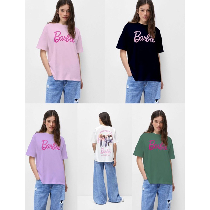 PULL&BEAR X BARBIE OVERSIZE PRINTED T-SHIRT (ORIGINAL)