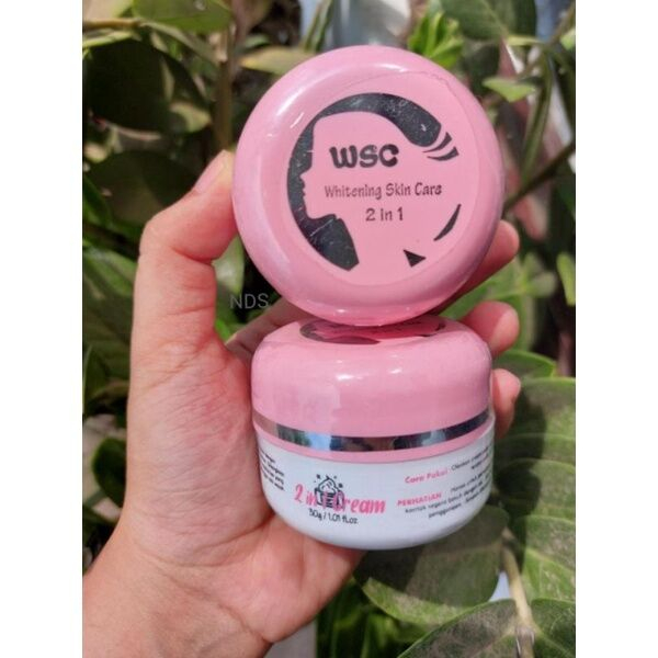 WSC 2in1 CREAM SKINCARE | Cream Pelembab Wajah | WSC KEMASAN BARU 30GR