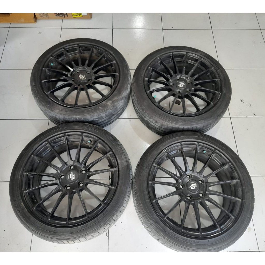 Velg Bekas Mobil Ertiga, Civic Fd, Ring 17 Lenzo Ban 215 45 R17 Dunlop