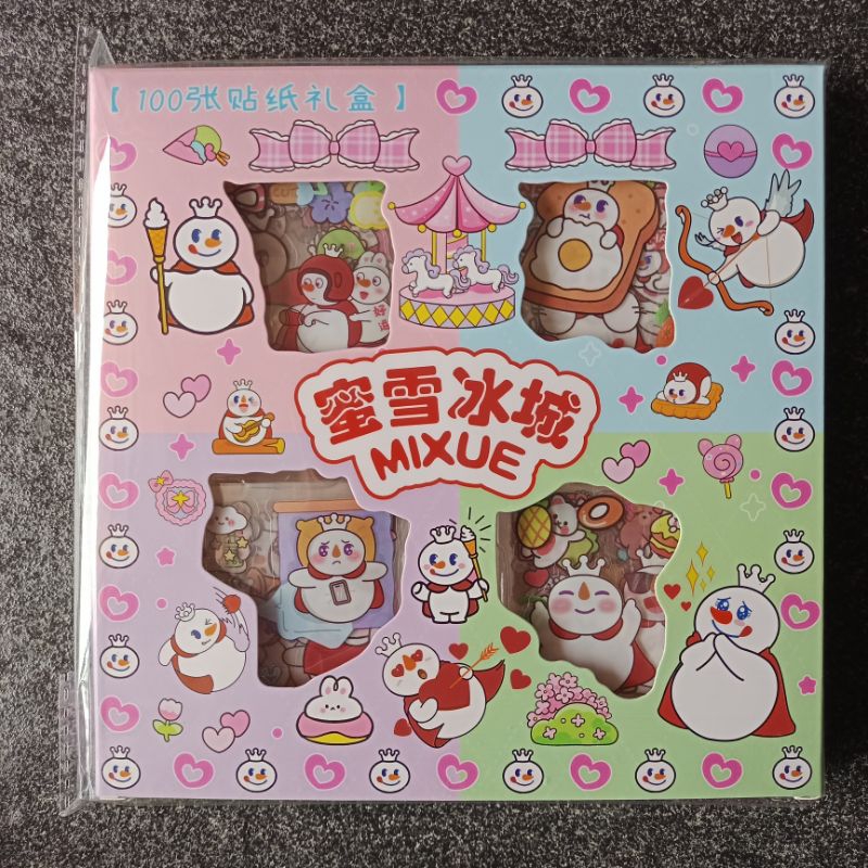 

Stiker Viral Mixue isi 96 Pcs / Box