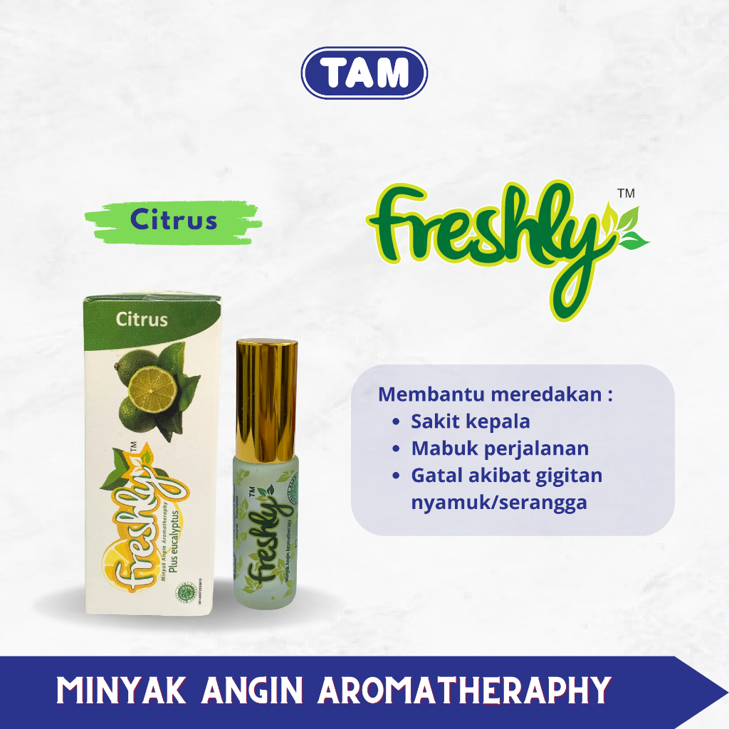 FRESHLY Minyak Angin Aromatherapy Citrus Roll On