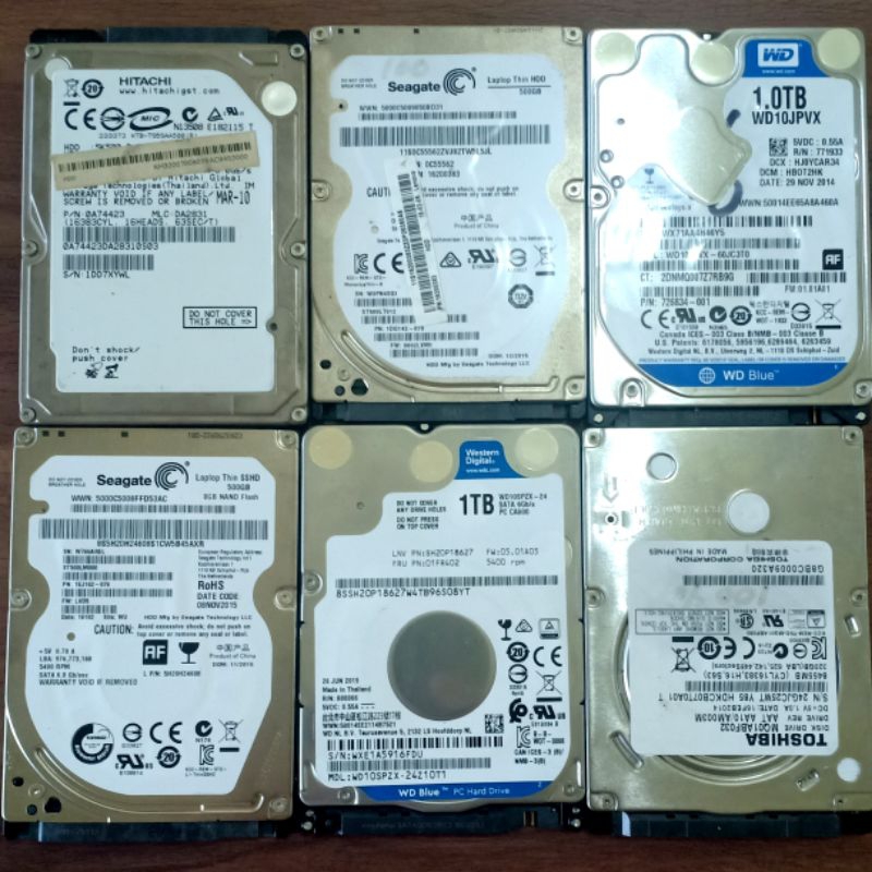Hardisk/HDD Internal Laptop 500GB 2,5" Sata Second - WD Blue 500GB