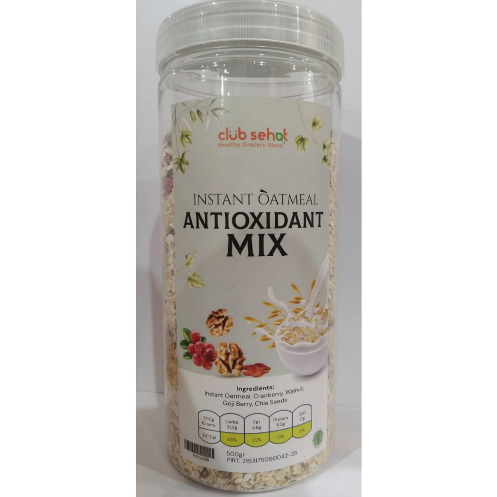 

Club Sehat - Instan Oatmeal Antioxidant Mix 500gr