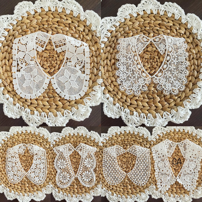 Kerah tempel / Collar Bordir/ Krah Baju/ Aplikasi Krah