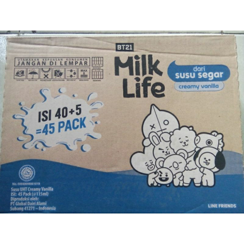 

Milk Life Susu UHT Creamy Vanilla [115 mL x 40]