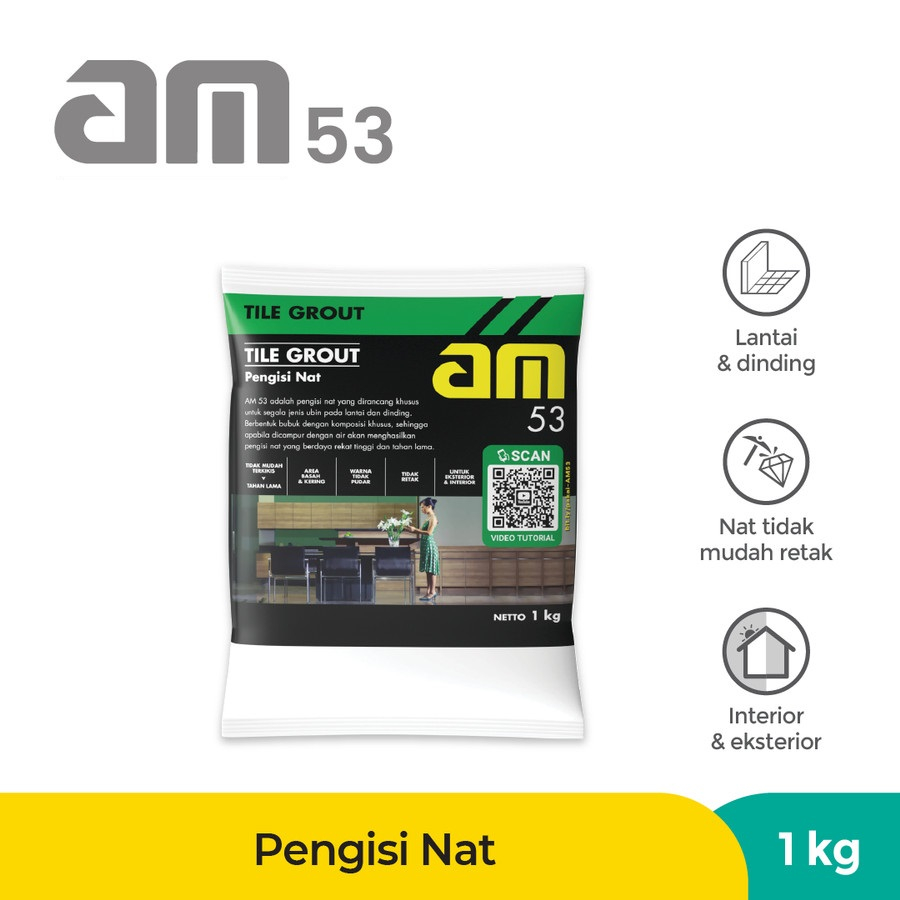 AM 53 Tile Grout Pengisi Nat Keramik Granit Semen Warna Mortar