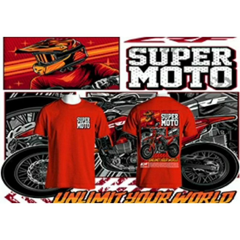 kaos supermoto,kaos crf,kaos Honda crf, kaos trail