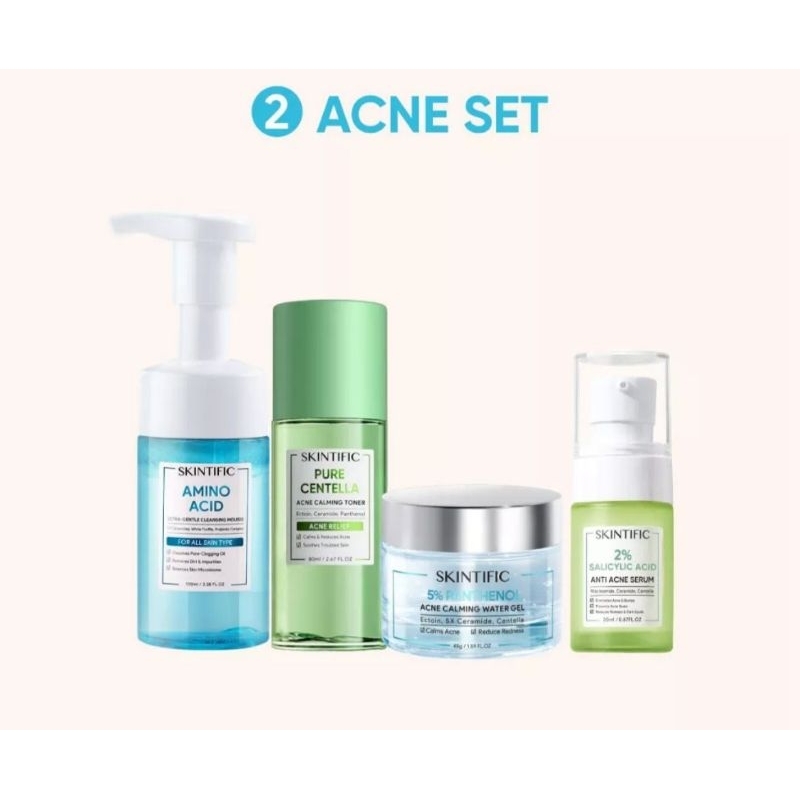 Paket skincare acne set skintific