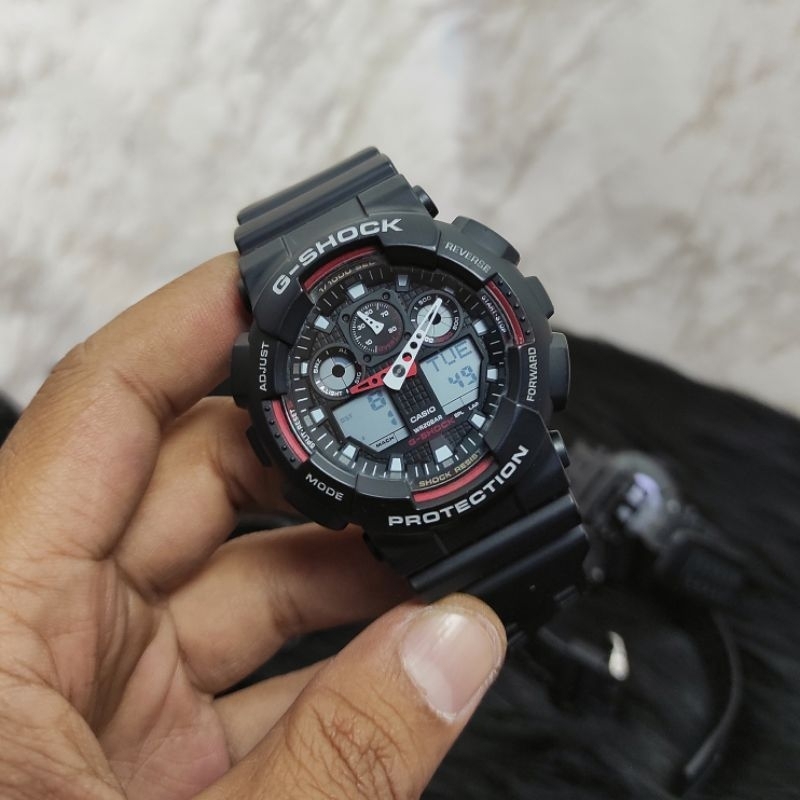 Jam tangan Gshock GA-100-1A4 Bekas
