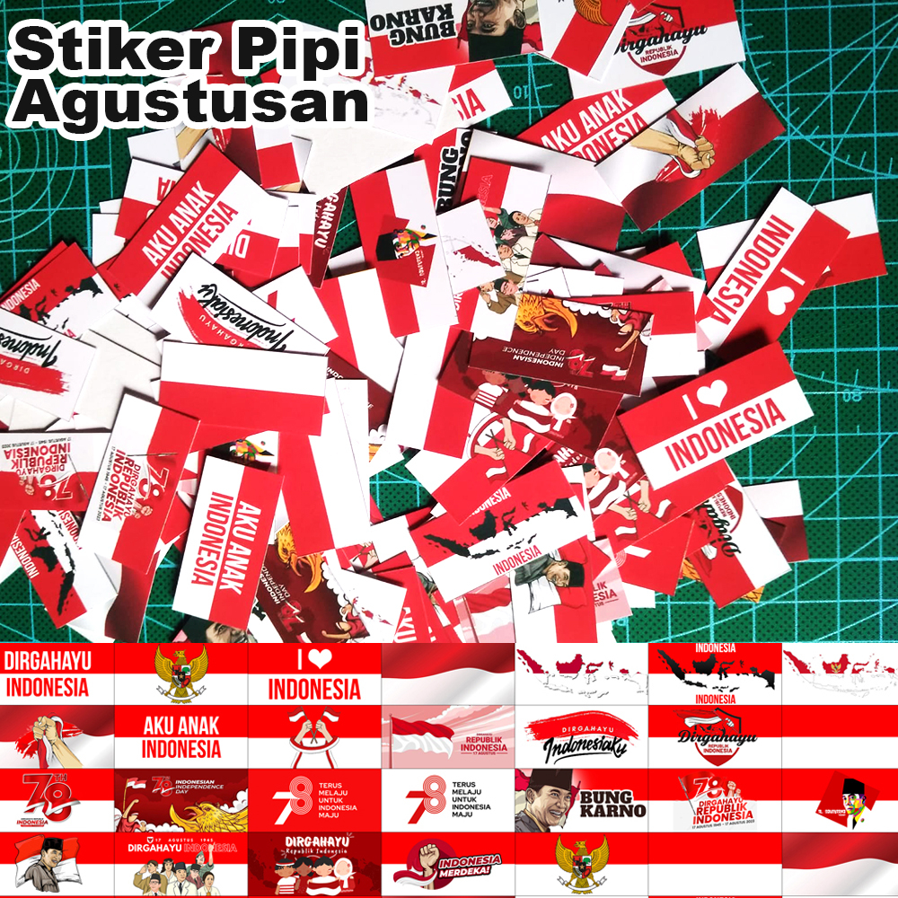 

stiker pipi agustusan isi 140pcs NEW