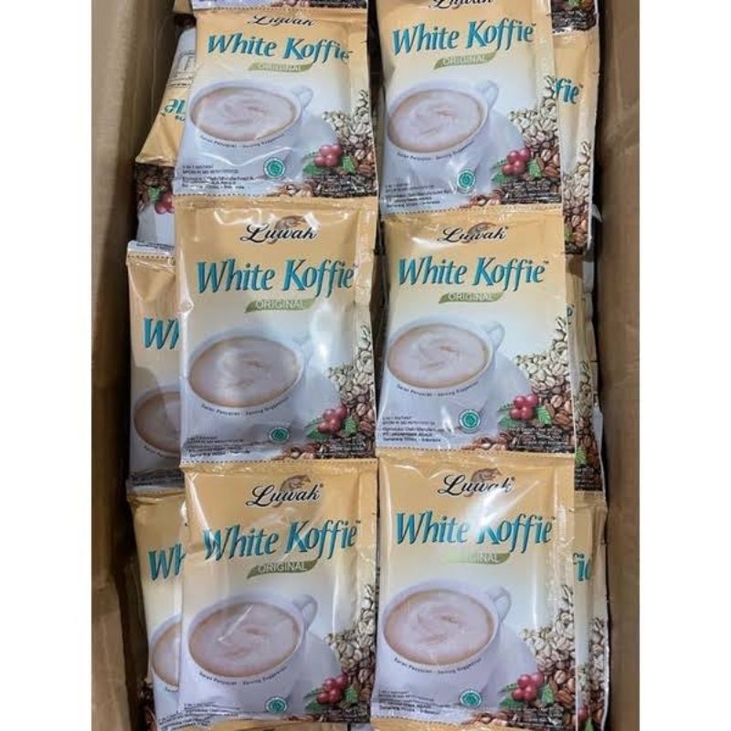 

Luwak white coffee koffie original renceng 10 x 20gr