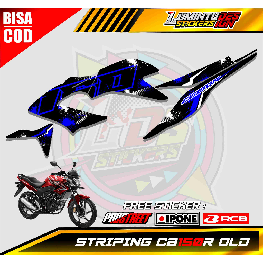 STRIPING VARIASI MOTOR HONDA CB150R OLD / STICKER LIST VARIASI MOTOR HONDA CB150R OLD