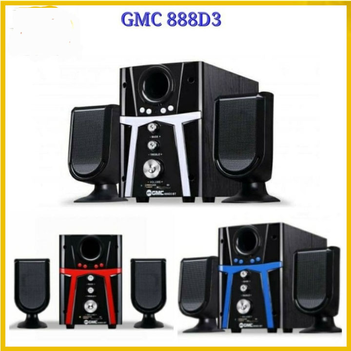 Speaker aktif bluetooth gmc 888D3 Speaker Subwoofer mega bass Original suara mantap Bergaransi Resmi
