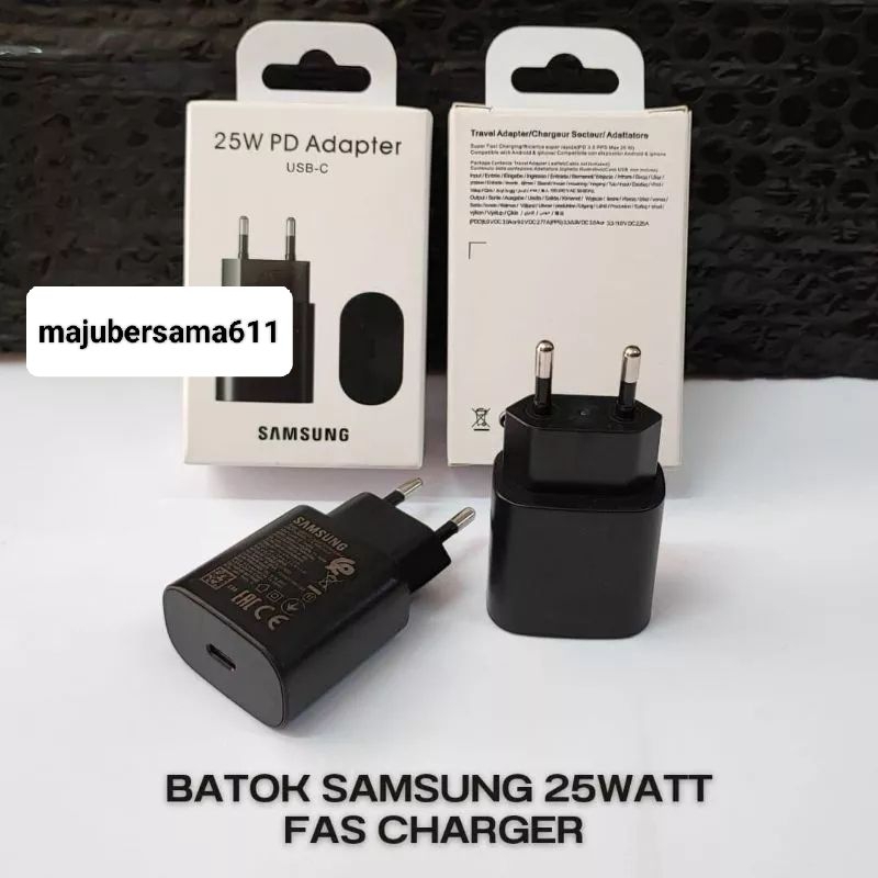 Adaptor Samsung USB Type C 25W / Kepala Batok Samsung USB Type C 25W
