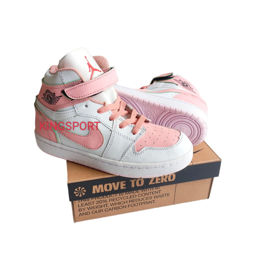 Sepatu nike air jordan Anak Velcro Bonus Kaos kaki hight Quality
