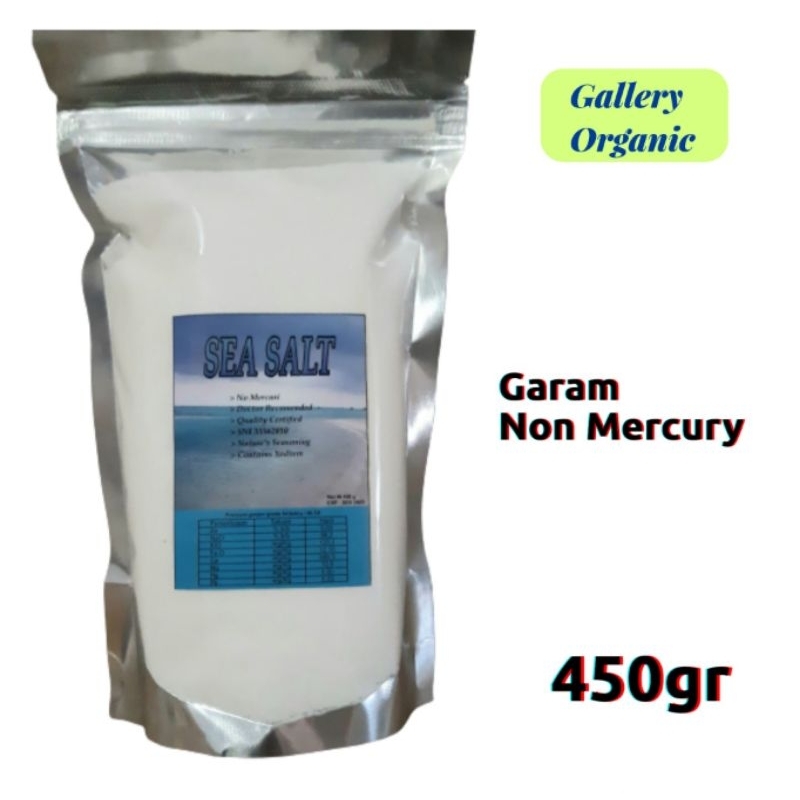 

Sea Salt | Garam Perancis Non Mercury | SNI 450gr