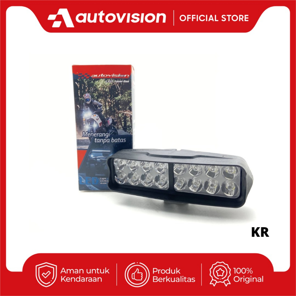 Lampu Motor LED Laser Gun Sigma 12-30W Autovision