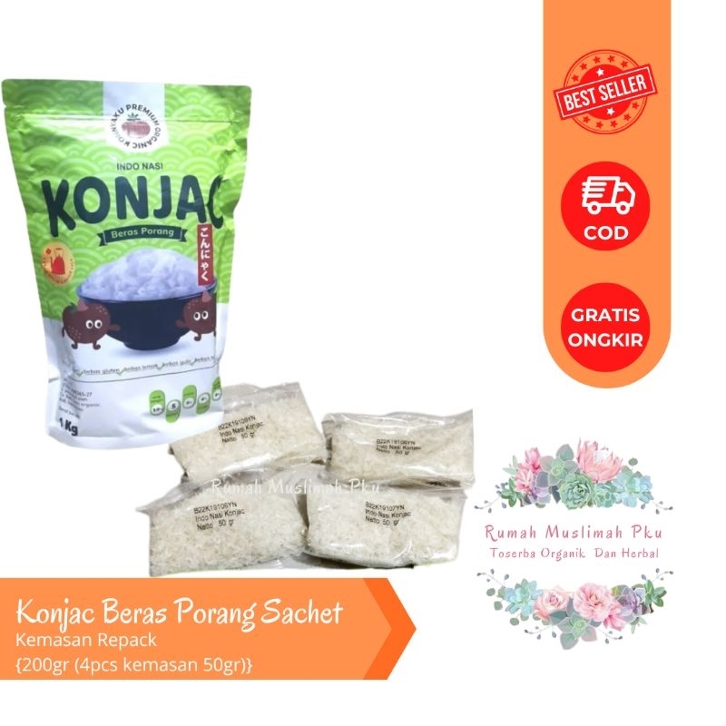 

Konjac Rice Beras Porang Kemasan Repack 200gr