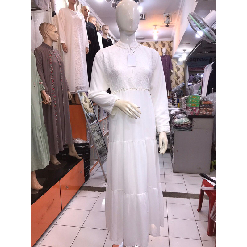 Gamis Dress Makkah 4357 Cerutti Baby Doll Chiffon Payet Borkat Model Simpel Terbaru 2023 Dress Remaj