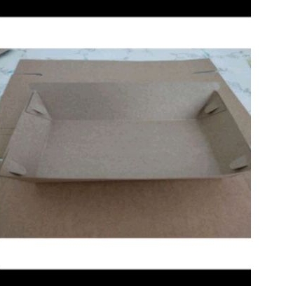 PAPER TRAY PIRING MAKANAN CEMILAN NASI KRAFT GORENGAN SOSIS BAKAR TAKOYAKI DORAYAKI FOOD GRADE