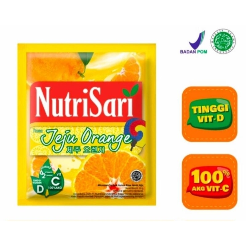 

Nutrisari Jeju Orange renceng isi 10 sachet