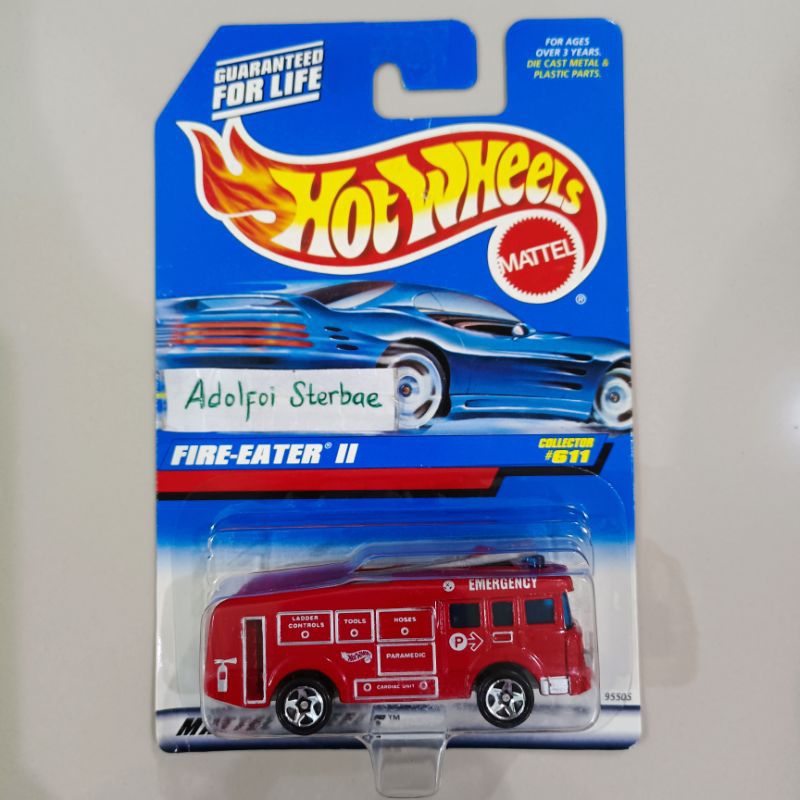 hotwheels hot wheels fire-eater II emergency ladder controls tools hoses paramedic cardiac unit fire