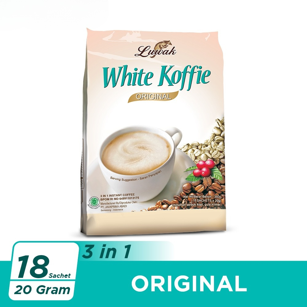 

[360 Gram] Kopi Luwak White Koffie Original Bag 18 x 20 gr