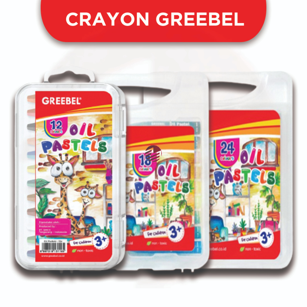 

Crayon Greebel 12 / 18 / 24 Warna