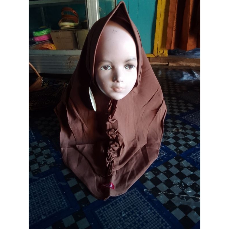jilbab anak ceruti 2-3thn